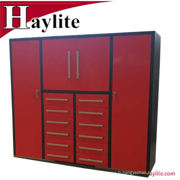 Système d&#39;armoire porte-outils mobile en métal avec portes